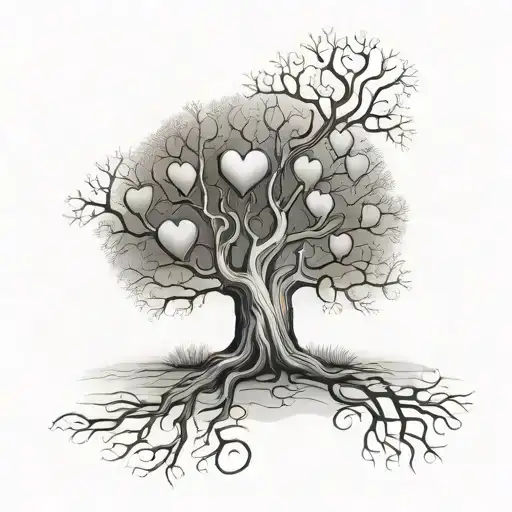 Family Tree W Heart