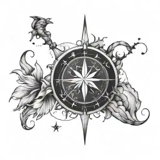 Constellation Of Pisces Compass