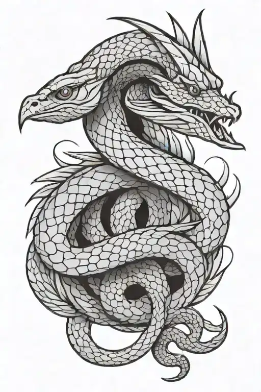 Winged Snake Wrapped