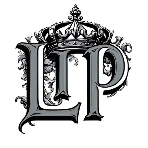 The Initials L I P Put Together Kind Of Resembling A Crown