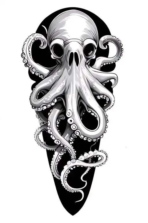 Scuba Dive And Octopus Wrapped