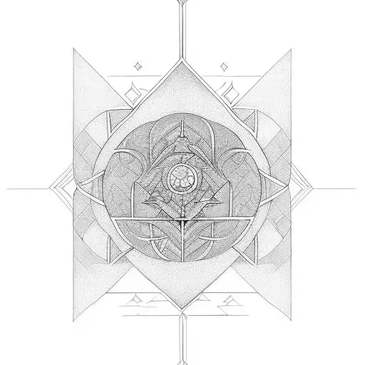 Incorporate The Elvish Language Script Into A Geometric Pattern Inspired By Lotr