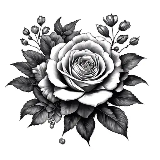 Sleeve In A Buckwheat Style Of Realism And Graphics