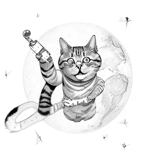 Cat Rocket Fly The Earth