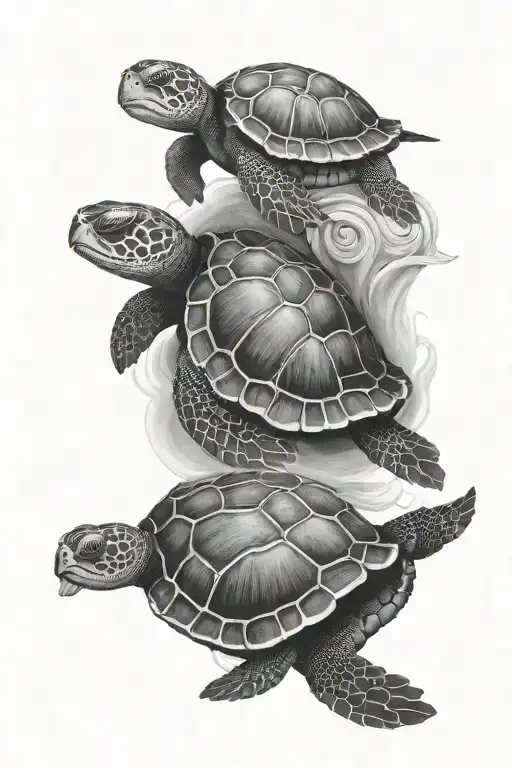 Honu Turtle Jan Shaira Angelo Three Turtles