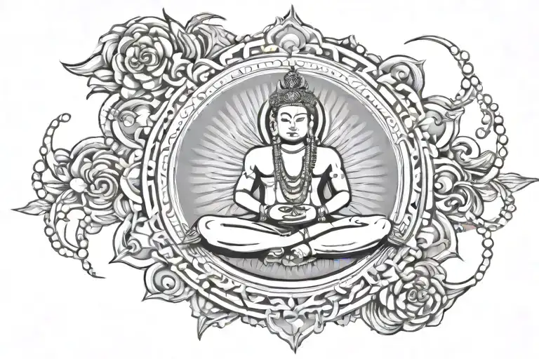 Sudharsana Chakra And Pearl Without Image Of Deity