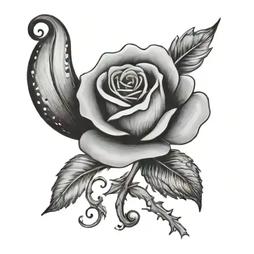 Semi Colon With A Rose Dot