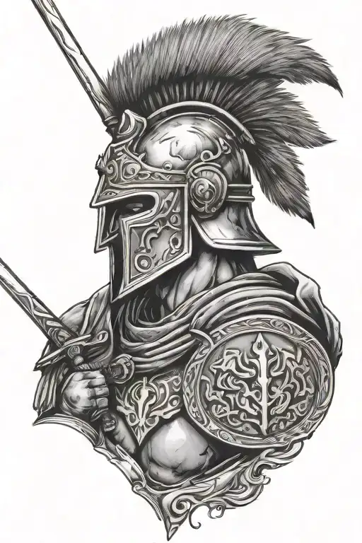 Centurion After Battle With Sword