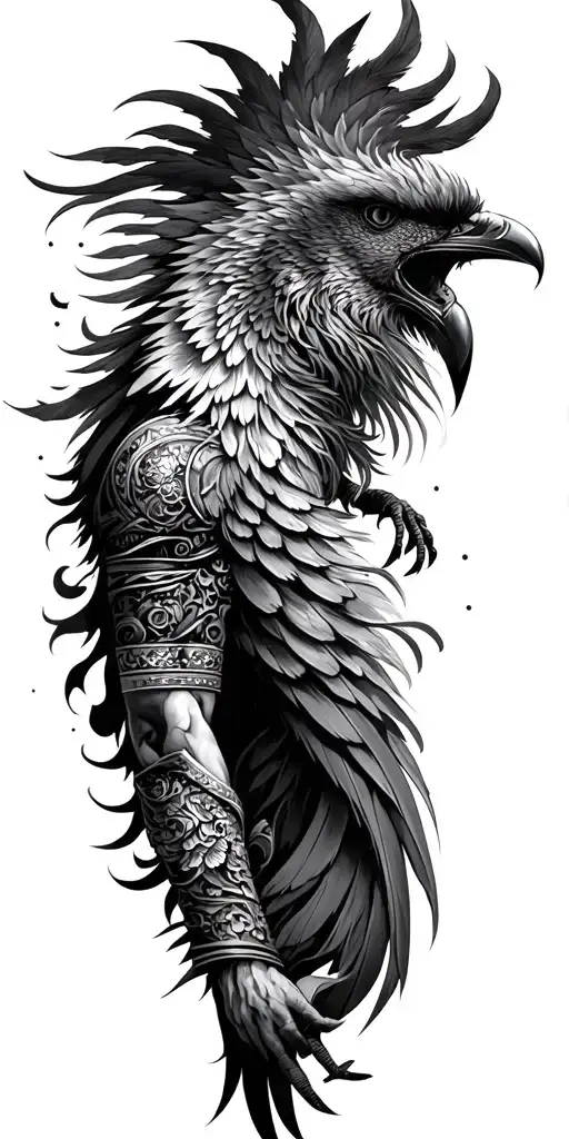 Phoenix And Samurai Sleeve