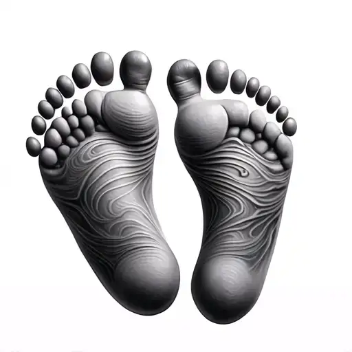 3 Baby Footprints With Disney