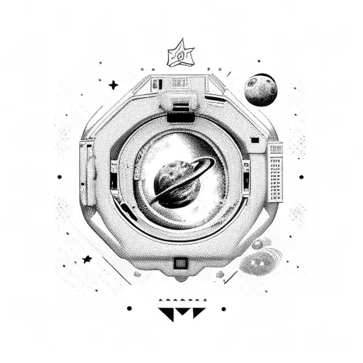 Astronaut Atom Shine Of Star