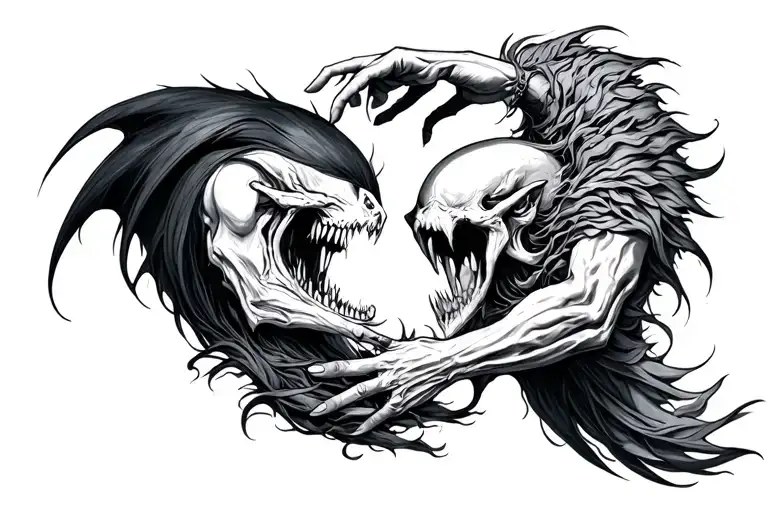 Confrontation Between Evil And Good