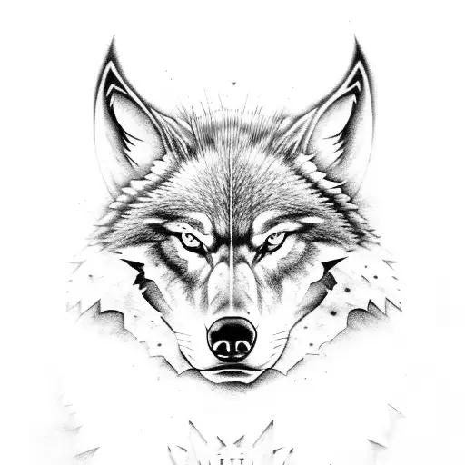 Dark Knight With Great Wolf