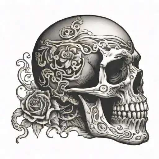 Thinking Skull And Torso