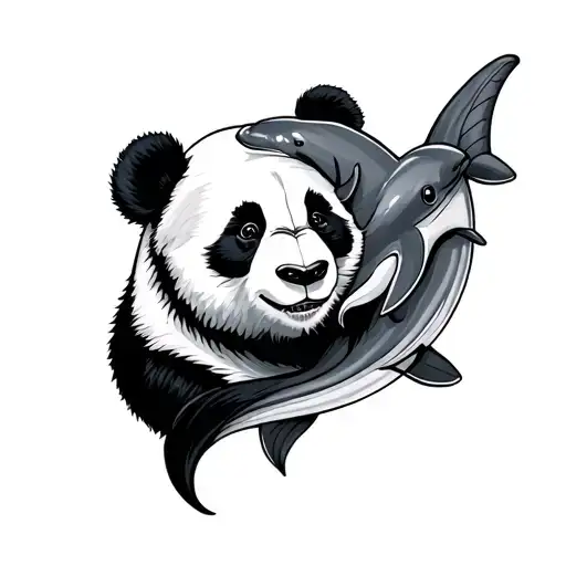 Panda Crossed With Dolphin