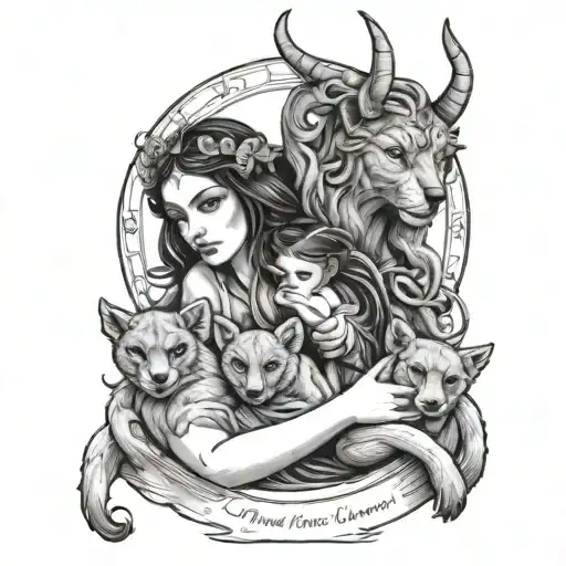 Hecate Holding Her Daughter To Protecting Her Cubs