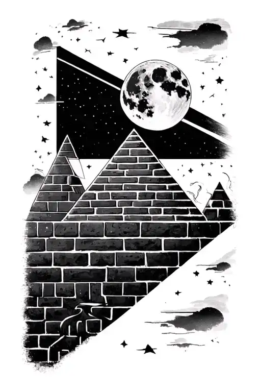 Pink Floyd Prism And Moon And The Brick Wall