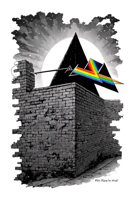 Pink Floyd Prism Another Brick In The Wall Cover