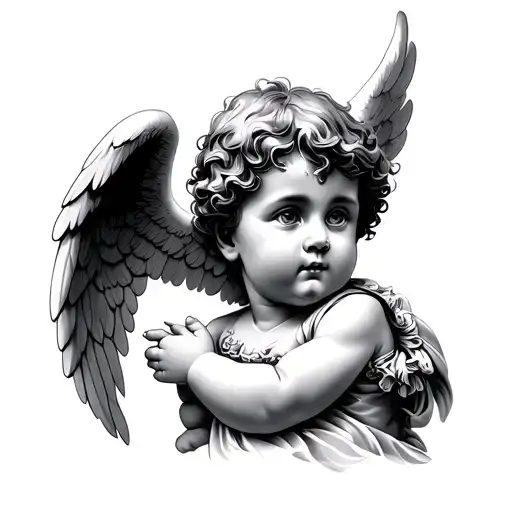 Cherub Angel Boy Looking