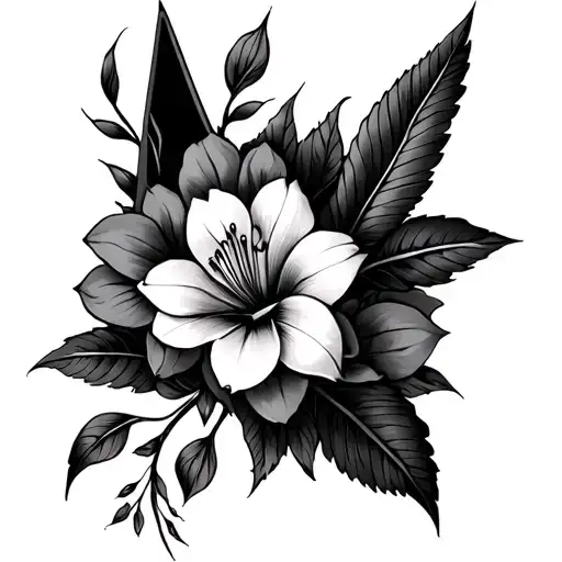 Egyptian Flowers Anubis