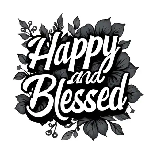 Happy And Blessed Word
