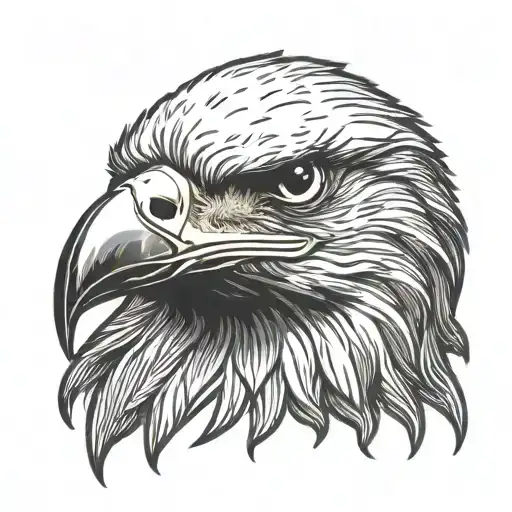 Patriotic Eagle Head