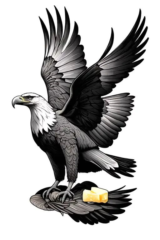 Eagle And Butter Fly