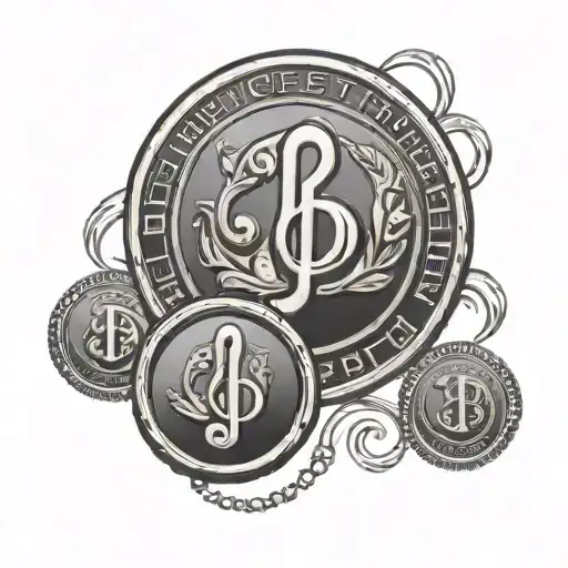 Penny Coin With Musical Notes And Include Rastafarian Color