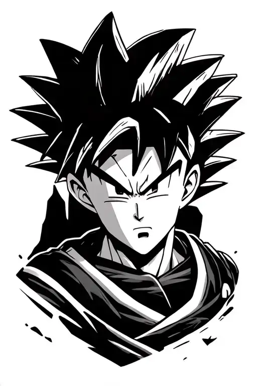 Goku And Vegita Fusion Design Combining