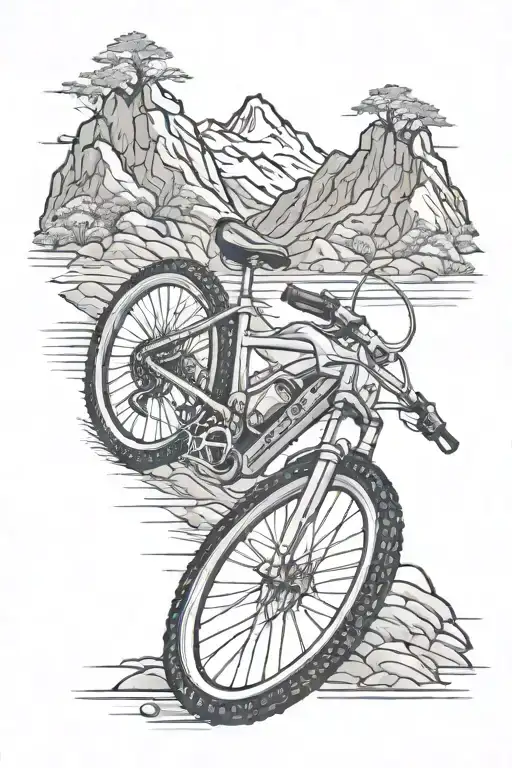Bike And Mountain