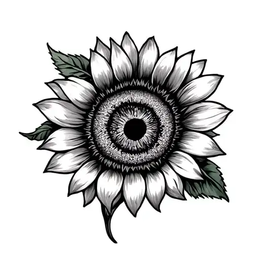 Sunflower Tattoo Evil Eye
