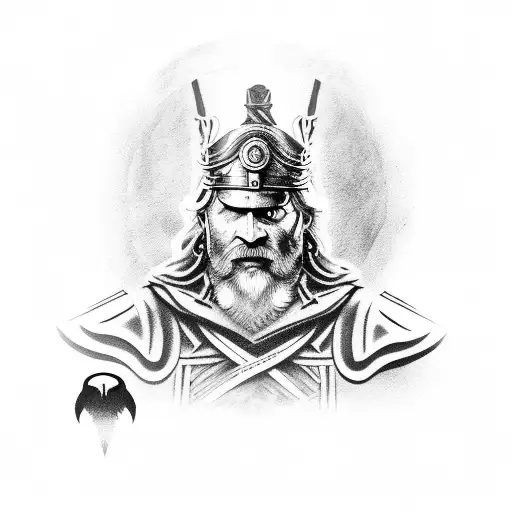 Odin With Ravens And Spear