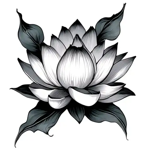 Lotus Flower With A Cross
