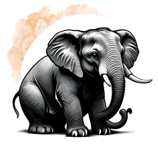 Sitting Elephant