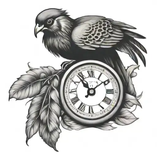 Clock With Pheasant