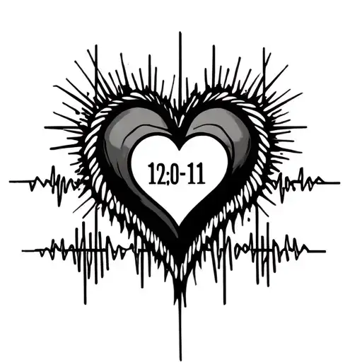 12-30-11 In Roman Numerals With Hearts Beats Fast Below