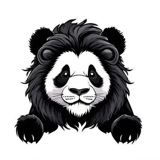 Panda Crossed With Lion