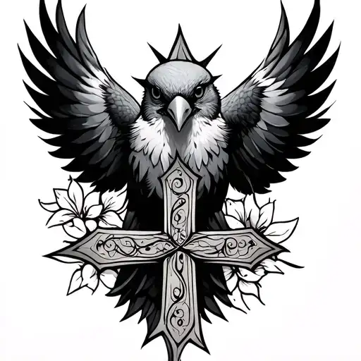 Bird With A Cross