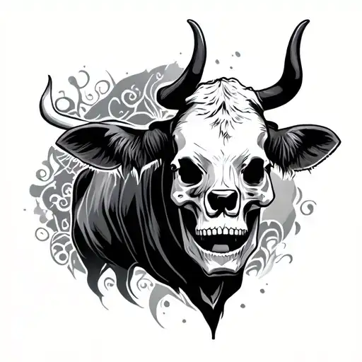 Skull And Cow