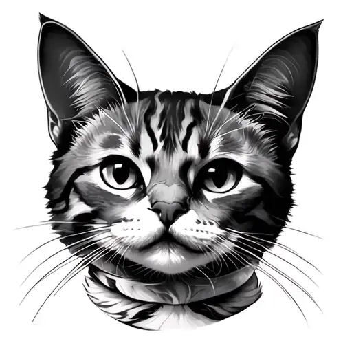 Cat With A Cross Intertwined