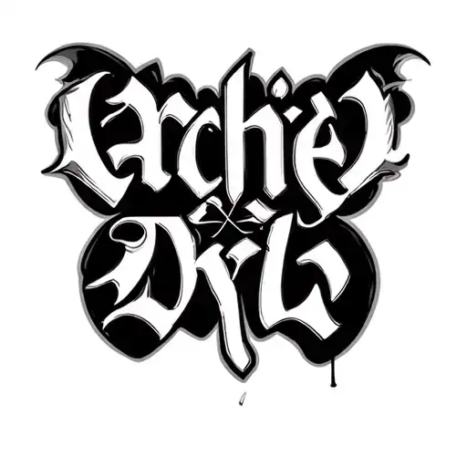 Two Word Ambigram Generator Of Archie And Dylan