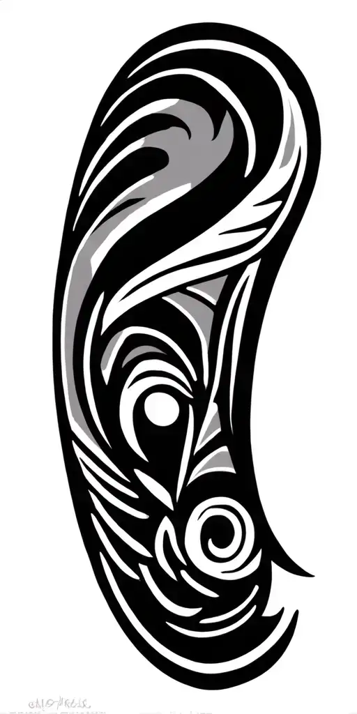 Brazo Maori Tattoo Design Inspired