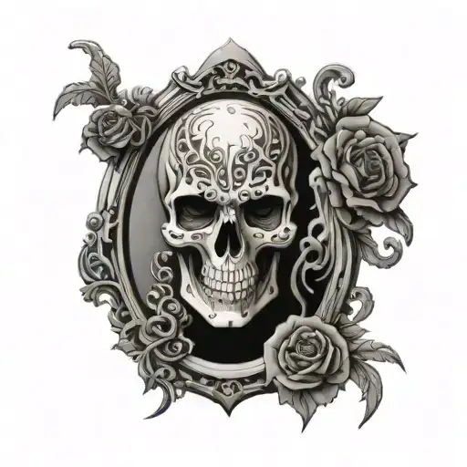 Web Skull Mirror Reflection Shows That There's