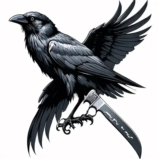 Knife And Crow