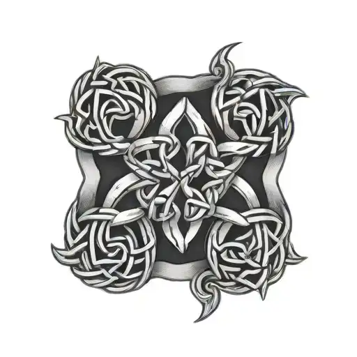 Celtic Knots With Mk In It