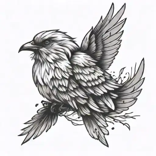 Freedom Birds Goals Achievement Minimalistic Design Feminine