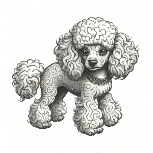 Mini Poodle Wearing