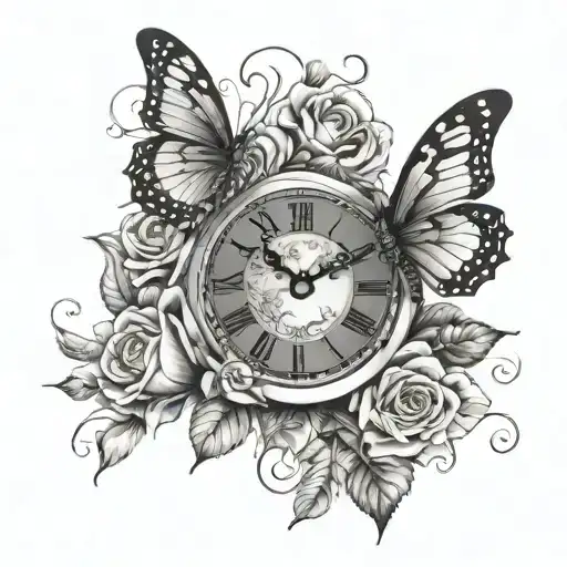 Roses Clock Butterfly Names Incorporated