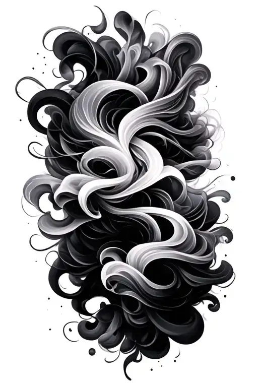 Gap Filler Flowing Smoke Abstract Lines