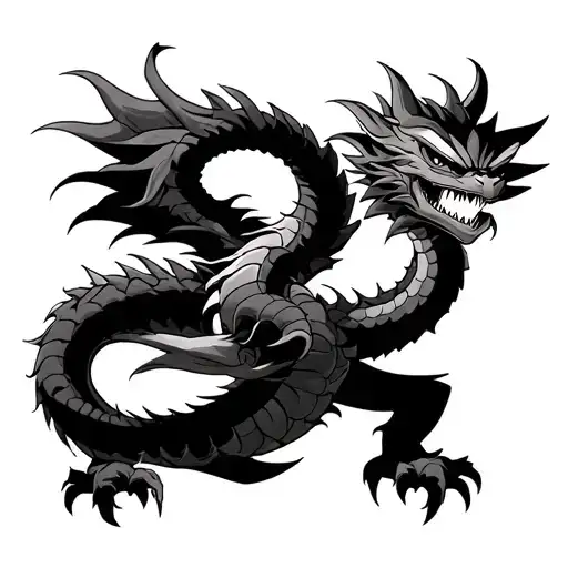 Shenlong Dragon Ball Goku Tattoo